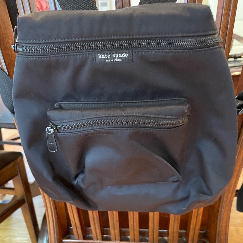 Black Kate Spade nylon backpack. - Picture 1 of 11